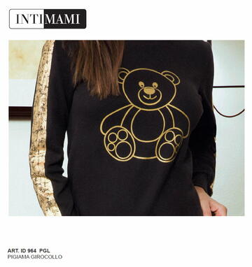 Pigiama donna homewear in jersey cotone caldo Intimami ID964 - CIAM Centro Ingrosso Abbigliamento