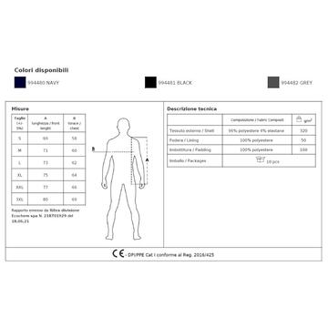 Veste softshell rembourrée JRC Lausanne - CIAM Centro Ingrosso Abbigliamento