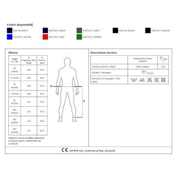 Pantalon multipoches Vigo Man JRC - CIAM Centro Ingrosso Abbigliamento