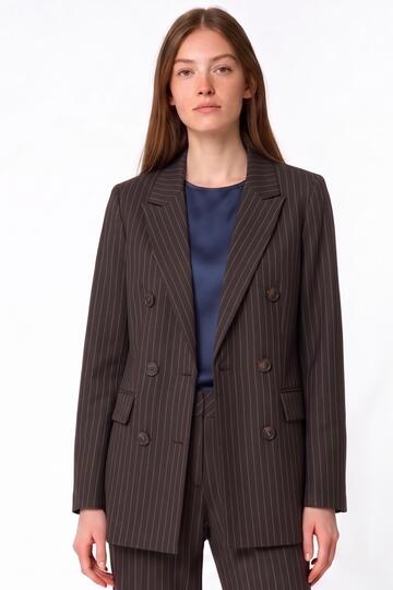 Giacca doppiopetto gessata Fiorenza Amadori K4220R9&nbsp; - CIAM Centro Ingrosso Abbigliamento