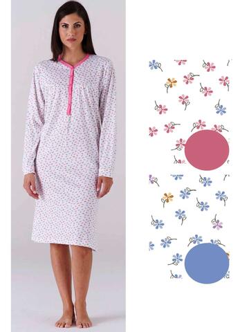 Karelpiu' KC6037 women's cotton jersey nightdress - CIAM Centro Ingrosso Abbigliamento