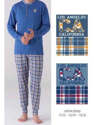 Karelpiu KC6215 cotton jersey long-sleeved boys' pajamas - CIAM Centro Ingrosso Abbigliamento
