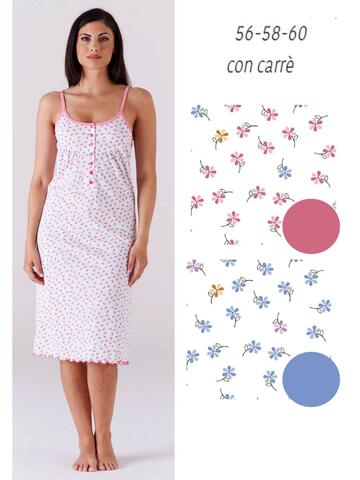 Karelpiu' KC6259 women's calibrated narrow-shoulder nightdress - CIAM Centro Ingrosso Abbigliamento