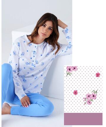 Pyjama Seraph en jersey de coton pour femme Karelpiu' KC8013 - CIAM Centro Ingrosso Abbigliamento