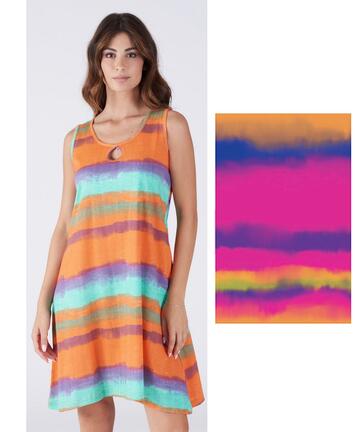 Camicia da notte donna a spalla larga in cotone Karelpiu' KC8364 - CIAM Centro Ingrosso Abbigliamento