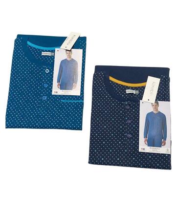 Pigiama uomo a manica lunga in jersey di cotone Karelpiu' KE0200