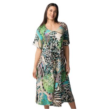 ABITO DONNA IN VISCOSA MANICA CORTA MARILA KF1740