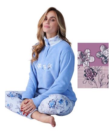 Pigiama donna in caldo pile coral Karelpiu' KF9200 - CIAM Centro Ingrosso Abbigliamento