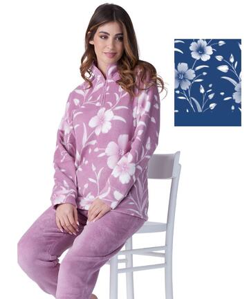 Pigiama donna in caldo pile coral Karelpiu' KF9209 - CIAM Centro Ingrosso Abbigliamento