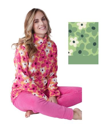 Pigiama donna in caldo pile coral Karelpiu' KF9213 - CIAM Centro Ingrosso Abbigliamento