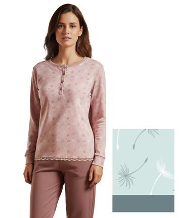 Pigiama donna in jersey di cotone caldo Karelpiu' KI1025