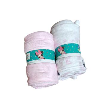 COPERTINA LETTINO IN SOFT PILE ELLEPI DISNEY BABY KLM340 ROSA - CIAM Centro Ingrosso Abbigliamento