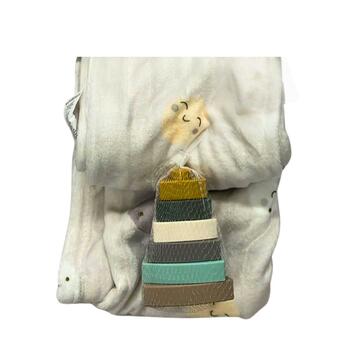 NEWBORN SET FLEECE BLANKET + TOY CATERPILLAR KS M230 - CIAM Centro Ingrosso Abbigliamento