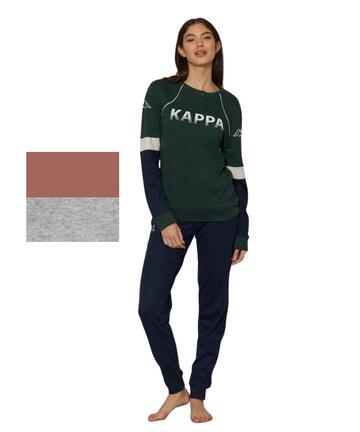 Pigiama donna in jersey di cotone caldo Kappa KWW25114 - CIAM Centro Ingrosso Abbigliamento