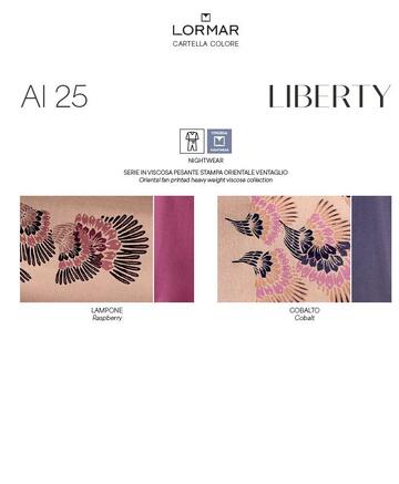 Lormar Liberty LIB653816 Damen-Pyjama aus schwerer Viskose mit Muster - CIAM Centro Ingrosso Abbigliamento