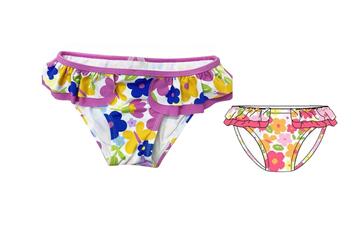 BABY GIRL'S Swimwear Briefs 6-36 MONTHS LN-70191 LOLETA - CIAM Centro Ingrosso Abbigliamento