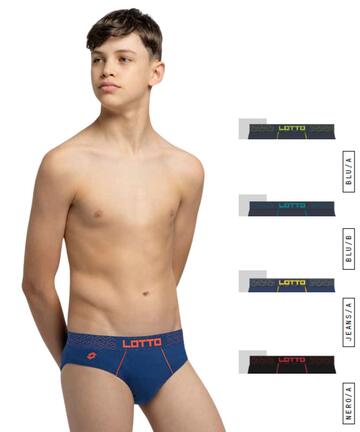 Slip garçon en coton stretch Lotto LS4286 - CIAM Centro Ingrosso Abbigliamento