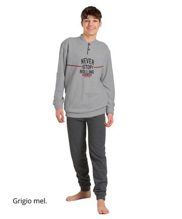 Pigiama da ragazzo in CALDO cotone lanato Martellina M4010 - CIAM Centro Ingrosso Abbigliamento