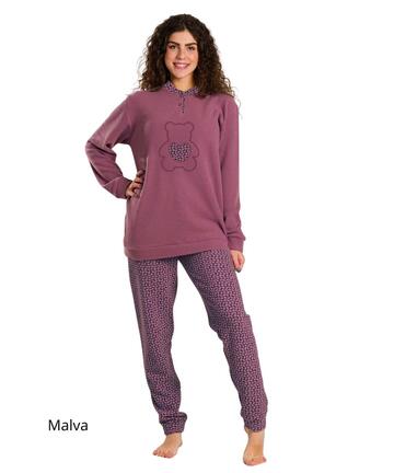 Pigiama da ragazza in CALDO cotone lanato Martellina M4016 - CIAM Centro Ingrosso Abbigliamento