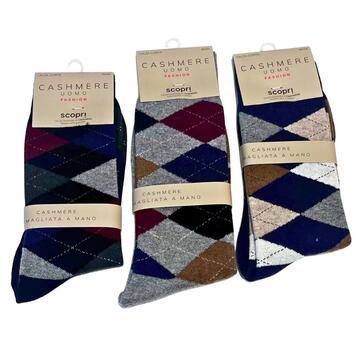 CALZINO CORTO UOMO FANTASIA CASHMERE SCOPRI PRISCO MONSIEUR C - CIAM Centro Ingrosso Abbigliamento