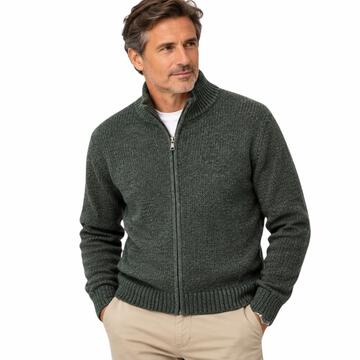 CARDIGAN FULLZIP UOMO MISTO LANA MV FARO 170Z