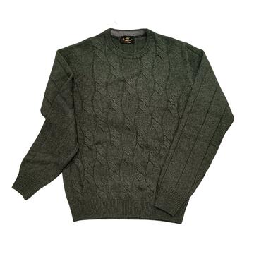 CREW NECK SWEATER WITH WOOL BRAID MV FRECCIA 80 - CIAM Centro Ingrosso Abbigliamento
