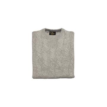 CREW NECK SWEATER WITH WOOL BRAID MV FRECCIA 80 - CIAM Centro Ingrosso Abbigliamento
