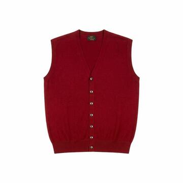 GILET UOMO CON BOTTONI MISTO LANA MERINO MV MS161