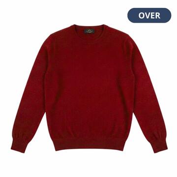 MAGLIA UOMO OVER GIROCOLLO MISTO LANA MERINO MV MS80 (4-6XL)