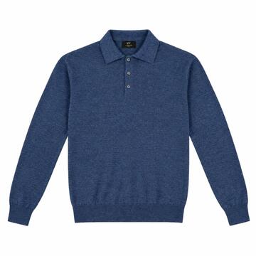POLO UOMO MANICA LUNGA MISTO LANA MERINO MV MS903 - CIAM Centro Ingrosso Abbigliamento