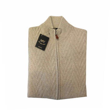 CARDIGAN FULLZIP DA UOMO MISTO LANA MV TRENO 170Z