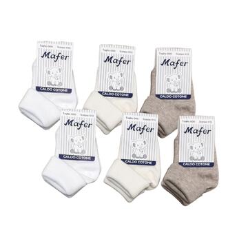 Mafer BMC2589 warm cotton baby short socks for layette - CIAM Centro Ingrosso Abbigliamento