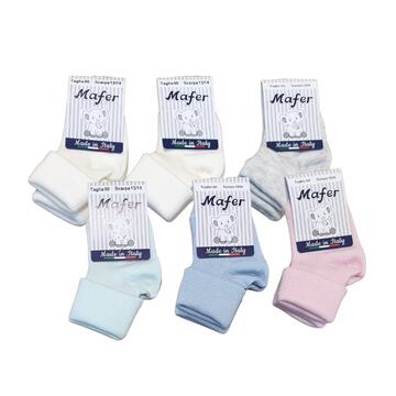 Mafer BMC2589 warm cotton baby short socks for layette - CIAM Centro Ingrosso Abbigliamento