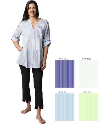 CAMICIA DONNA IN COTONE SANGALLO MARILA MELANIA &nbsp; - CIAM Centro Ingrosso Abbigliamento