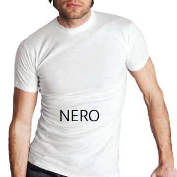 T-shirt uomo girocollo a manica corta Moretta 87 tg.8 Nero - CIAM Centro Ingrosso Abbigliamento