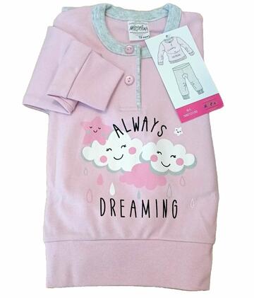 Pigiama da neonata in CALDO cotone Martellina NM10100 - CIAM Centro Ingrosso Abbigliamento