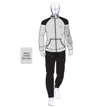 TUTA UOMO FULLZIP COTONE GARZATO NAVIGARE 29612