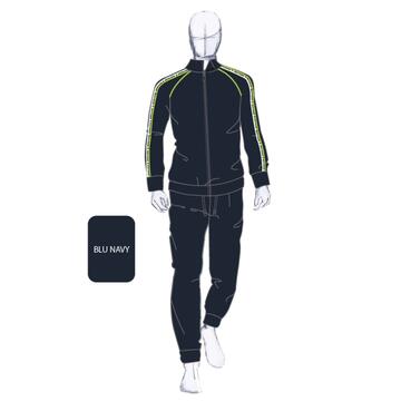TUTA UOMO FULLZIP COTONE GARZATO NAVIGARE 29616