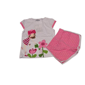 SAISON PROCHAINE 33318 ENSEMBLE COURT IMPRIMÉ POUR FILLES (3-7 ans) - CIAM Centro Ingrosso Abbigliamento
