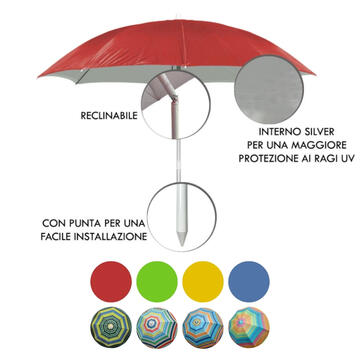 PUFFY RECLINING BEACH UMBRELLA - CIAM Centro Ingrosso Abbigliamento