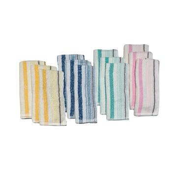 ASCIUGAMANO IN SPUGNA OSPITE RIGATO KUVEE HOME SOFFIO 40x60 - CIAM Centro Ingrosso Abbigliamento