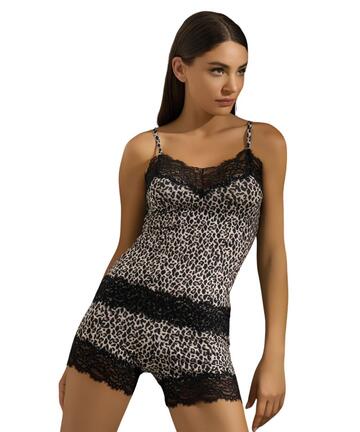 Ensemble femme composé d'un haut en bambou, de dentelle et d'une culotte Pura P0848C - CIAM Centro Ingrosso Abbigliamento