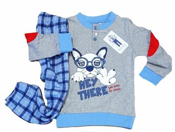 Pigiama da bambino in cotone caldo Pastello PB16K - CIAM Centro Ingrosso Abbigliamento