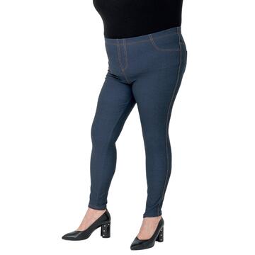 Women's leggings shaped like a fleece with jeans effect Gladys PD0606 - CIAM Centro Ingrosso Abbigliamento