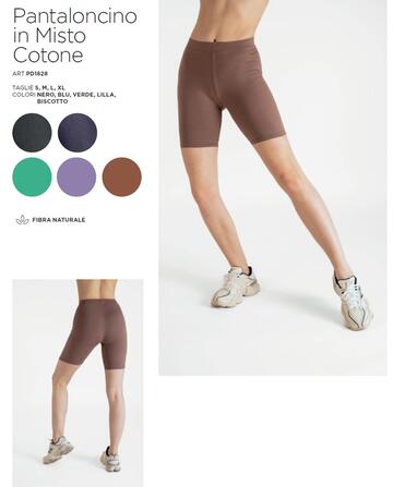 Gladys PD1828 women's cycling shorts in stretch cotton - CIAM Centro Ingrosso Abbigliamento