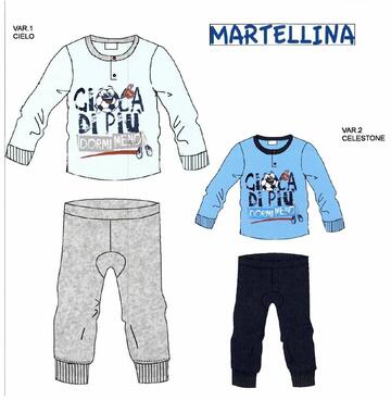 PM10105Pigiama da neonato in jersey di cotone Martellina PM10105 - CIAM Centro Ingrosso Abbigliamento