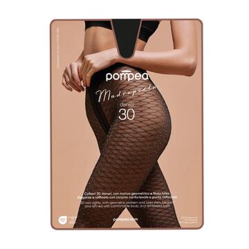 COLLANT DONNA 30DEN CON MOTIVO RETE LAMÉ POMPEA MADREPERLA - CIAM Centro Ingrosso Abbigliamento