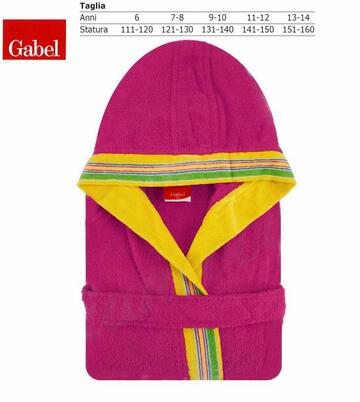 Accappatoio da bambini con cappuccio Junior Gabel PONGO - CIAM Centro Ingrosso Abbigliamento