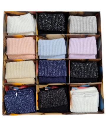 Calzino donna con risvolto morbidoso effetto soft touch E. Coveri Prezioso-1 