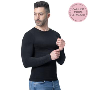 Maglia uomo girocollo a manica lunga in cashmere ultralight Prisco Sir Cash - CIAM Centro Ingrosso Abbigliamento